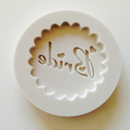 Alphabet Moulds Bride Cupcake Aufleger Silicone Mould