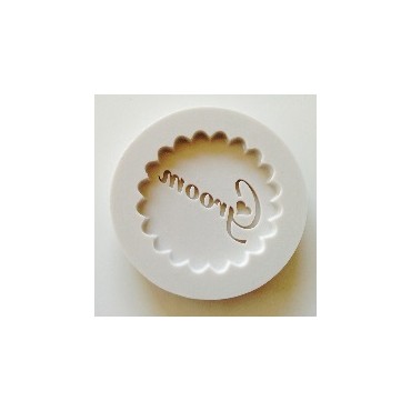 Alphabet Moulds Groom Cupcake Topper Silicone Mold