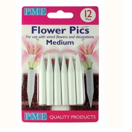 PME Flower Pics – 12 pcs for Safe Floral Cake Decoration