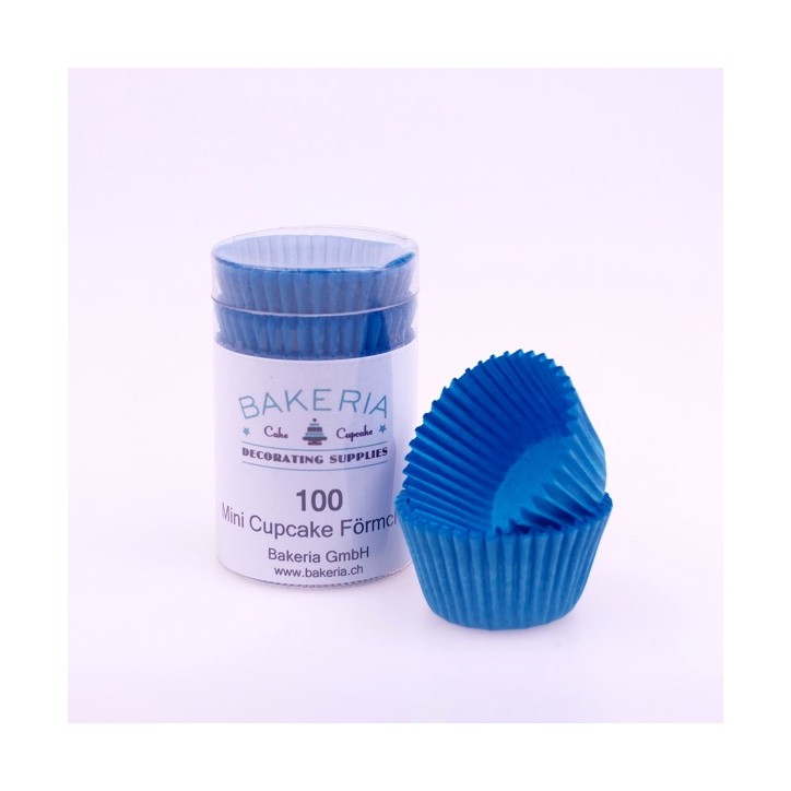Bakeria Blue Mini Cupcake Cases 100 Pieces