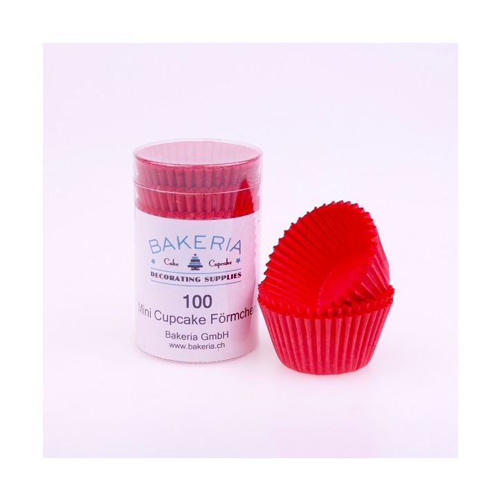 Bakeria Red Mini Cupcake Cases 100 Pieces Bakeria Red Mini Cupcake Cases 100 Pieces
