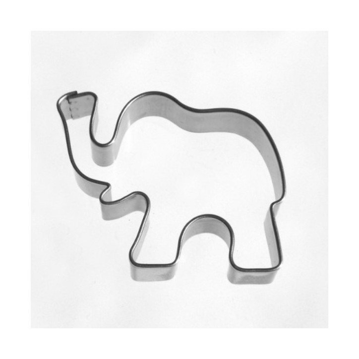 Elephant Cookie Cutter 54 x 47 mm – Stainless Steel Safari-Themed Cutter Elephant Cookie Cutter 54 x 47 mm – Stainless Steel Safari-Themed Cutter