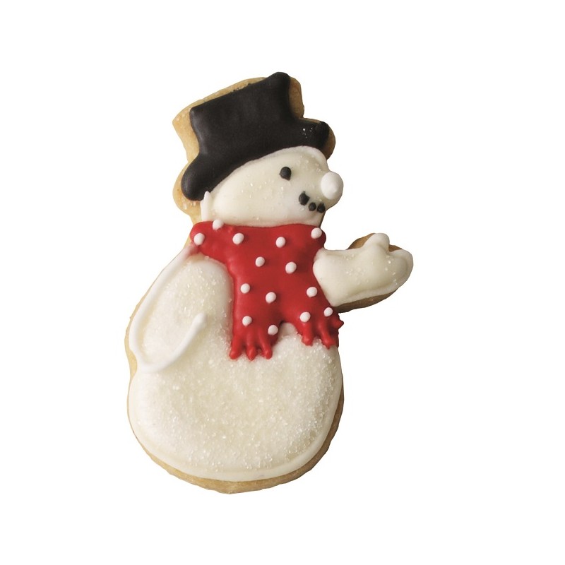 Birkmann Snowmen Shaped Metal Cookie Cutter, 8cm