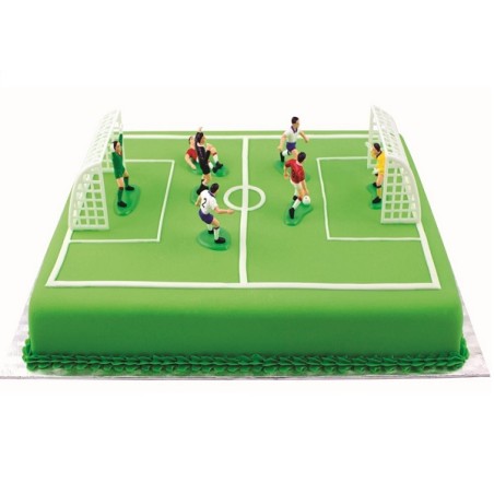 Cake Toppers Soccer Goals and Teams with Referee