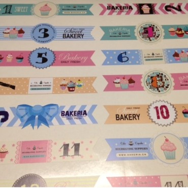 Bakeria Advent Calendar Stickers 1-24