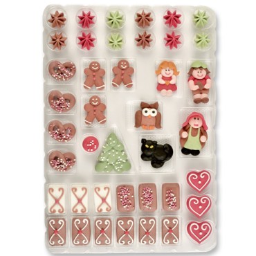 Gingerbread House Pipings - Cake Decor for Gingerbread House