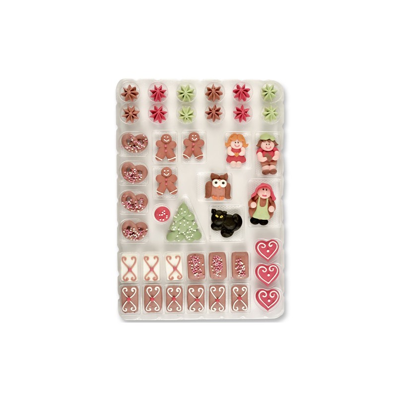 Günthart Gingerbread House Sugar Pipings Set 41-pcs