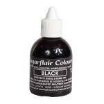 Sugarflair Airbrush Colour Black, 60ml