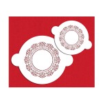 Designer Stencils Doily Round Stencil Set, 2 pcs