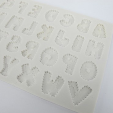 Alphabet Patchwork Silicone Mould
