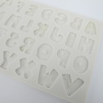 Alphabet Moulds Alphabet Patchwork Silicone Mould