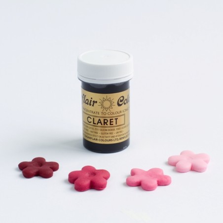 Sugarflair Food Colouring Claret Pink – 25 g Spectral Paste for Fondant & Icings
