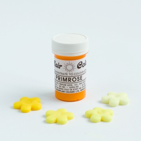 Sugarflair Lebensmittelfarbe Primrose Yellow – 25 g Spektralfarbe für Fondant & Buttercreme