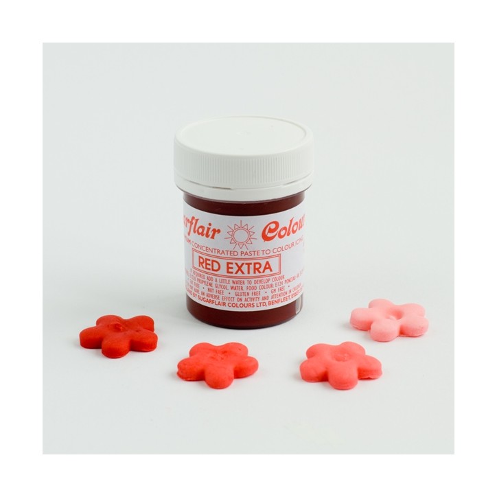 Sugarflair Maximum Concentrated Paste Colour Red Extra – 42 g Ultra-Strong Food Colouring