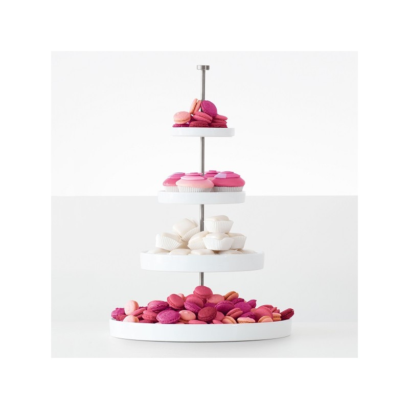 ASA Selection White Four Tier Cake Stand