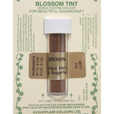 Edible Blossom Tint Brown Sugarflair Colours