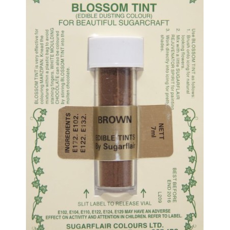 Edible Blossom Tint Brown Sugarflair Colours