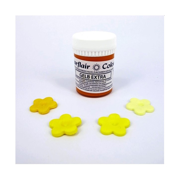 Sugarflair Food Colour Paste Extra Yellow – Vibrant Yellow for Cakes and Decorations