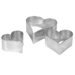 Birkmann Hearts Cookie Cutter Set Large, 3 pcs