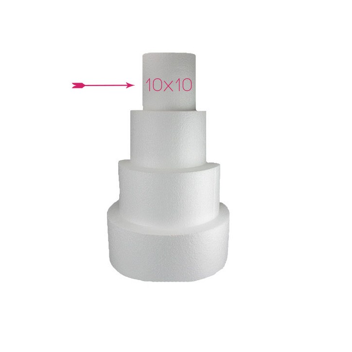 Decora 10x10cm Round Cake Dummy – For Showcakes and Practice