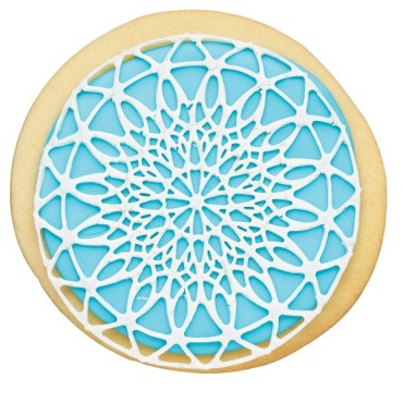 Sweetly Does It Mini Geometric Sugar Lace Mat Round Silicone, 8.5cm