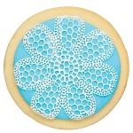 Mini Flower-Power Sugar Lace Mat Round Silicone, 8.5cm