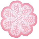 Mini Flower-Power Sugar Lace Mat Round Silicone, 8.5cm