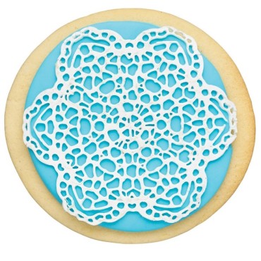 Sweetly Does It Mini Fiori Sugar Lace Mat Round Silicone, 8.5cm