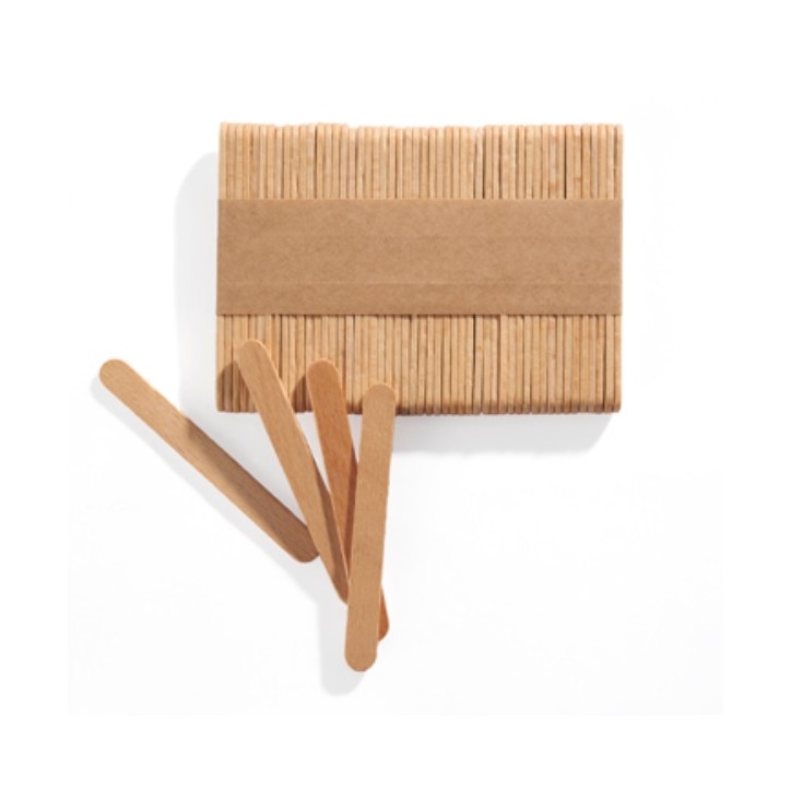 Silikomart 100 Mini Glace Holzstiele – Perfekt für Mini-Eis und Desserts