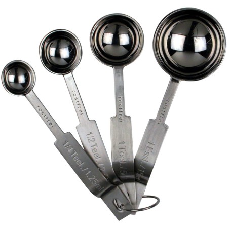 Städter Edelstahl Messlöffel Set (4 Stück) – Präzision für Backen & Kochen | Bakeria