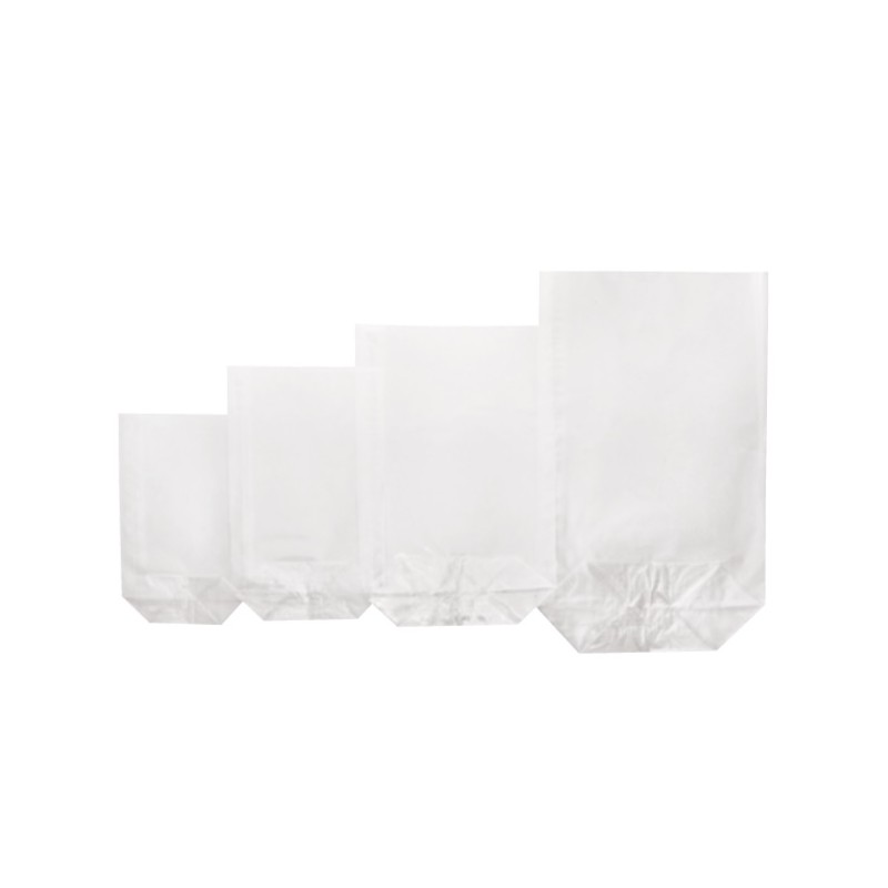 Zischka 11.5x19cm Clear block bottom bags, 10 pcs