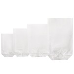 Zischka 11.5x19cm Clear block bottom bags, 10 pcs