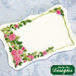 Katy Sue Designs Rose Border Plaque Silikonform