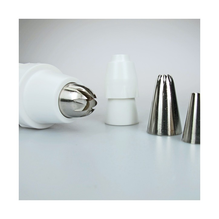 Städter Combo Piping Tip Adapter Set (4-piece) – Flexible Decorating for Perfect Results | Bakeria Städter Combo Piping Tip Adapter Set (4-piece) – Flexible Decorating for Perfect Results | Bakeria