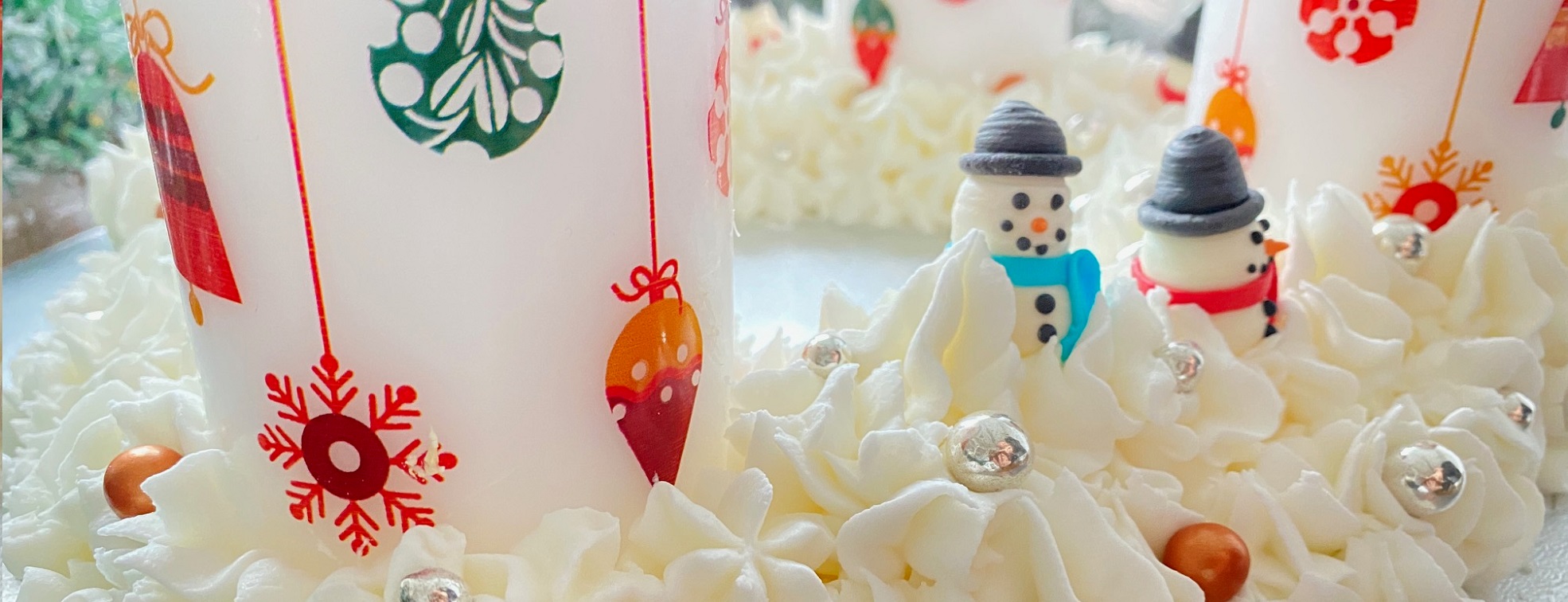 Adventskranz aus Royal Icing