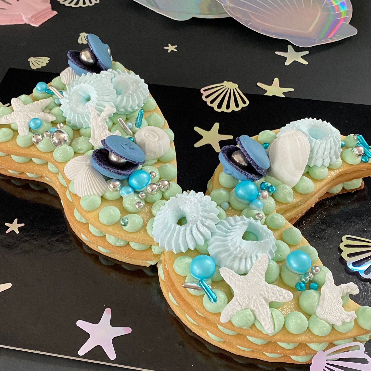 Meerjungfrauen Cookie Torte