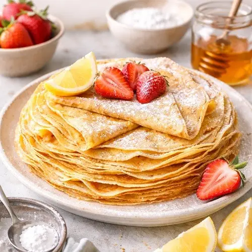 Perfekte französische Crêpes – hauchdünn, weich & goldig