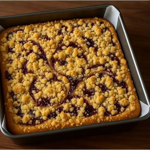 Streuselkuchen mit Marmelade – einfach & unwiderstehlich