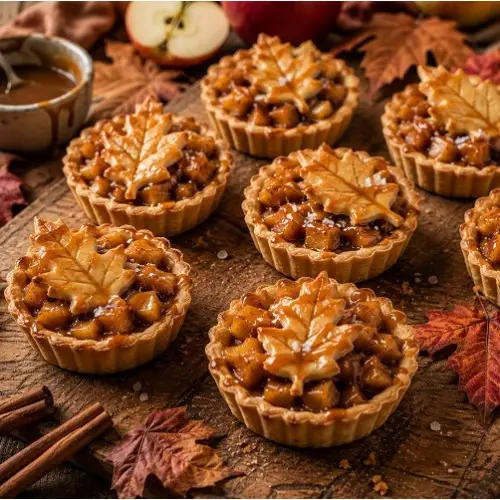 Herbstliche Mini-Tartelettes mit Apfel & Salted Caramel