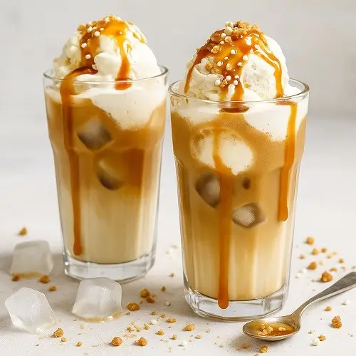 Iced Caramel Latte Float