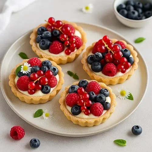 Beerentörtchen mit Vanillecreme