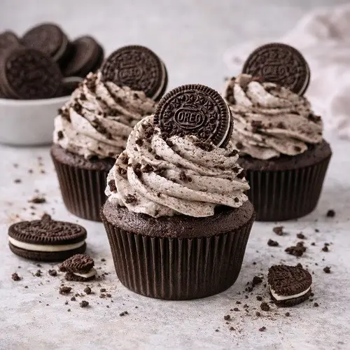 Oreo Cupcakes mit Schokoladencreme – einfach & unglaublich lecker