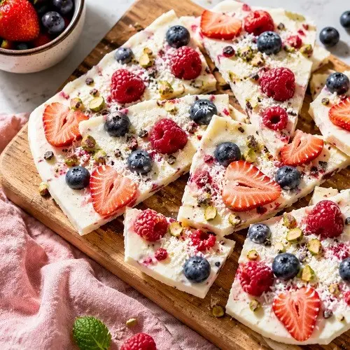 Joghurt Bark mit Beeren – der einfachste Sommer-Snack 🍓🫐☀️