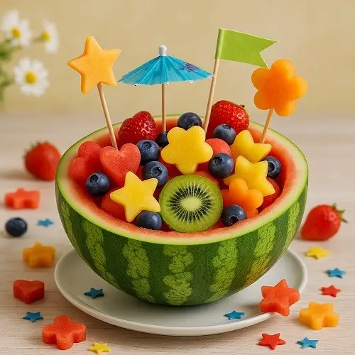 Wassermelonen Salat der fruchtige Partyspass