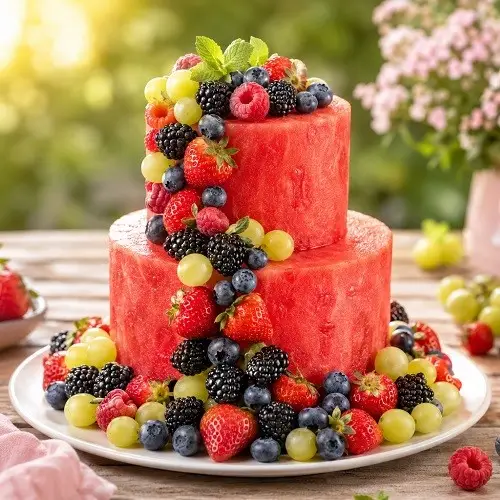Wassermelonentorte – der fruchtige Hingucker für heisse Sommertage 🍉☀️