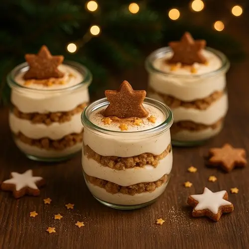 Zimtstern-Tiramisu im Glas